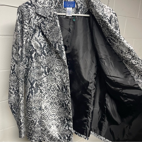 Signature Collection by Vicki Wayne Snakeskin Print Blazer Jacket Plus 18W - Picture 3 of 6